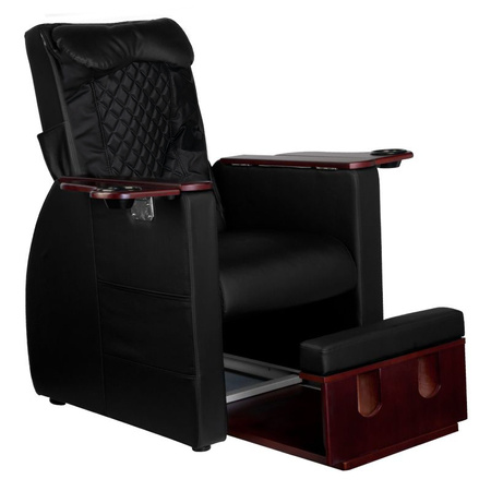 Fotel spa do pedicure z masażem pleców Azzurro 101 czarny 125978 Kosmed