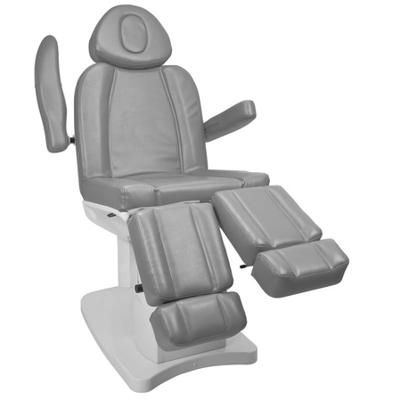Fotel kosmetyczny elektr. Azzurro 708AS pedi 3 siln. szary 110577 Kosmed